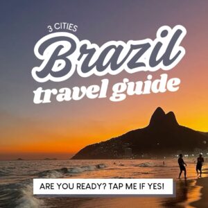 Brazil travel itinerary cover