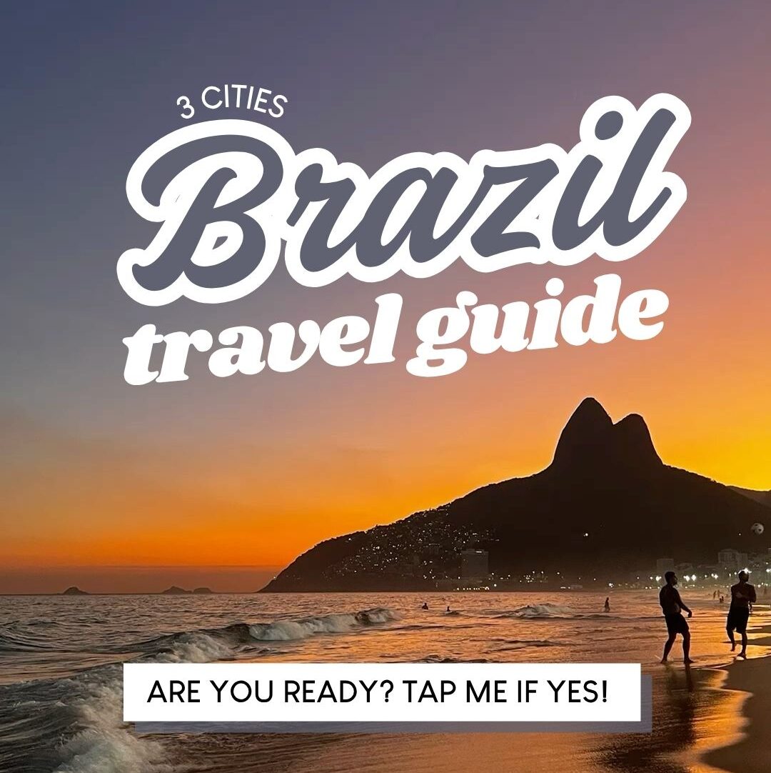 Brazil travel itinerary cover